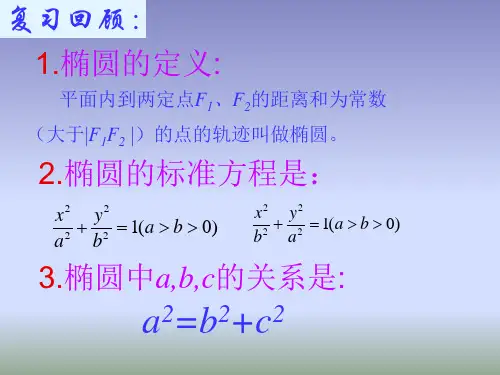 高考高中数学椭圆几何性质1