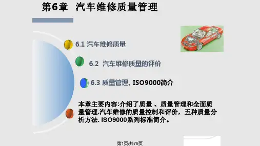 汽车维修汽车维修质量管理PPT课件