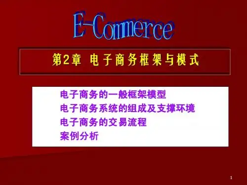 第二章电子商务框架模式
