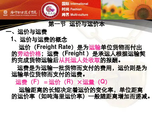 第3讲 班轮运价与运费. 共63页