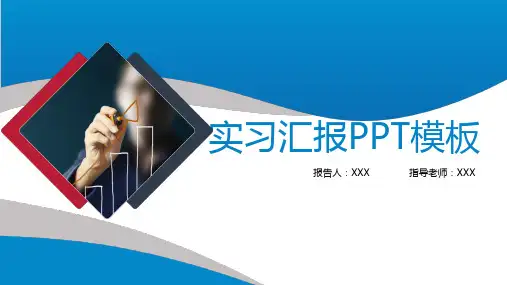 实习汇报PPT模板