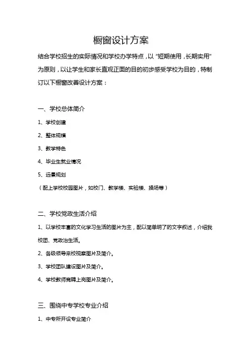 橱窗设计方案