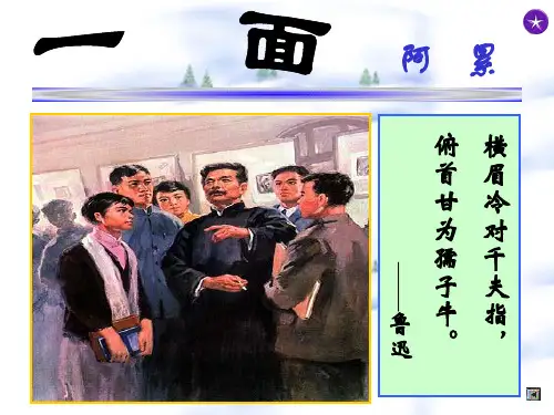 小学六年级上册语文第十九课一面PPT课件