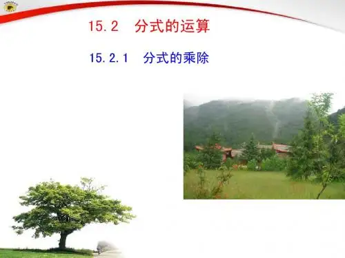 15.2.1分式的乘除