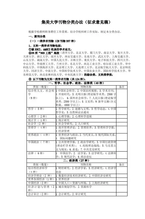 一类学术刊物集美大学轮机工程学院