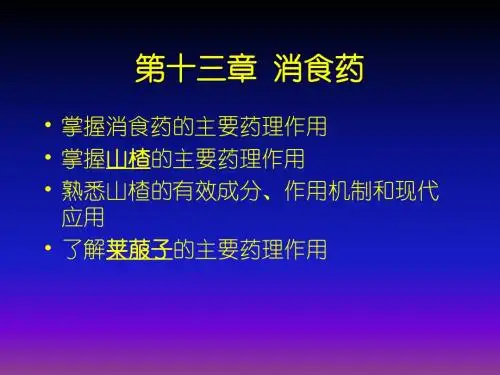 消食药课件