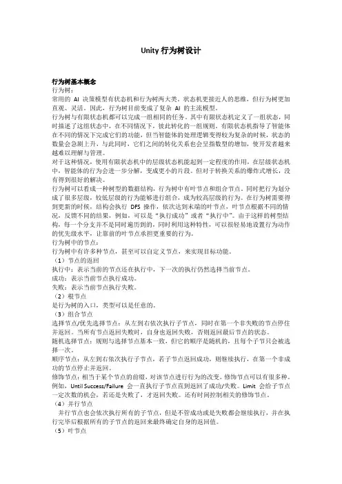 Unity行为树设计