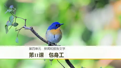 2018-2019版学案导学高中语文人教版必修一同步课件第四单元新闻和报告文学第11课