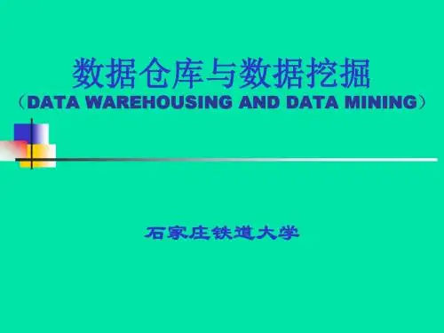 数据仓库与数据挖掘概述(学时2)-文档资料