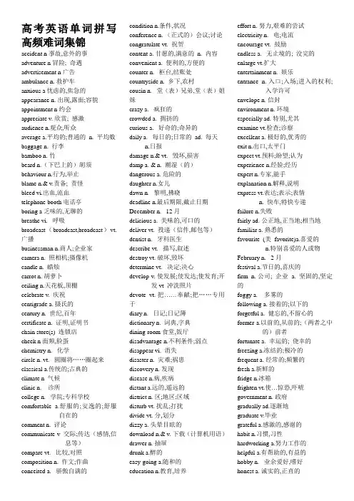 英语常用单词