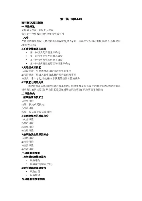 保险学讲义