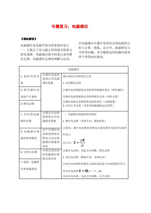 高中物理 电磁感应专题
