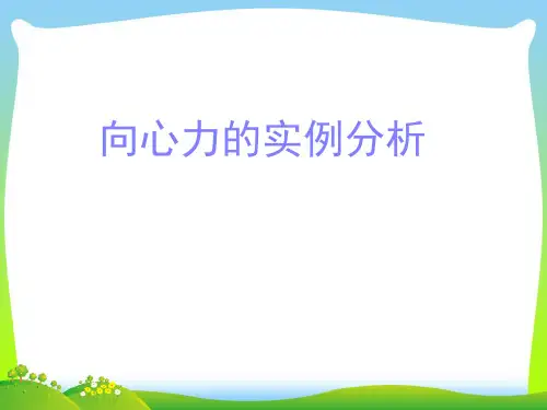 向心力的实例分析-课件