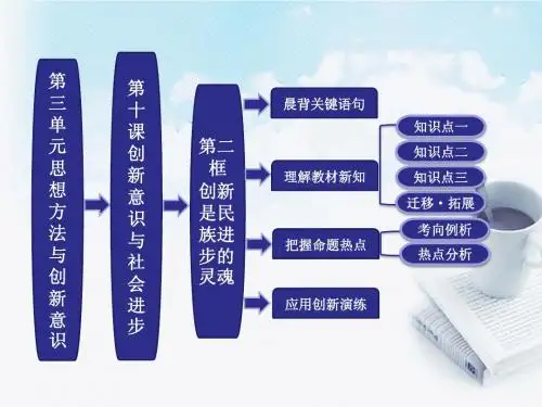2013学年高中政治 教师用书 3.10.2创新是民族进步的灵魂课件 新人教版必修4