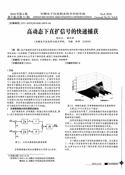 高动态下直扩信号的快速捕获