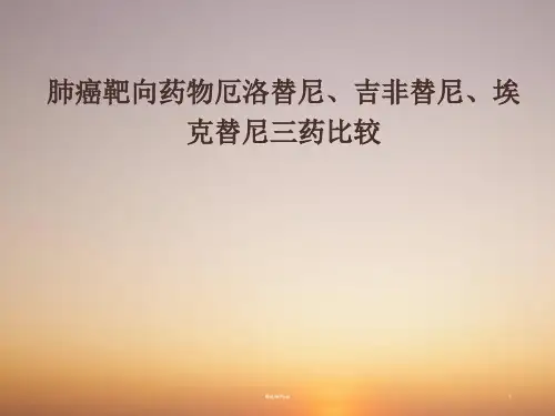 厄洛替尼、吉非替尼和埃克替尼在非小细胞肺癌治疗中的应用