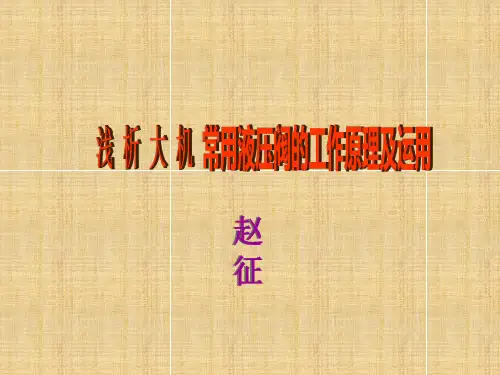 液压阀工作原理及运用