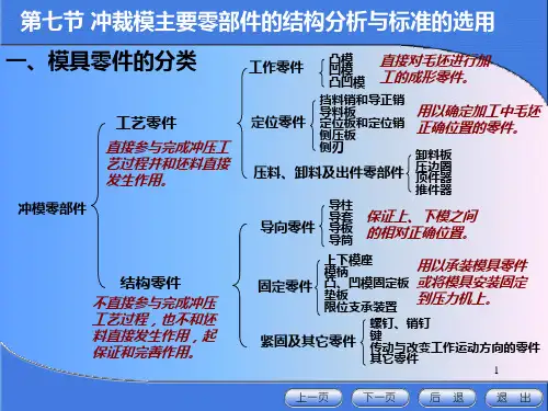 2.6冲裁模主要零部件的结构分析与标准的选用