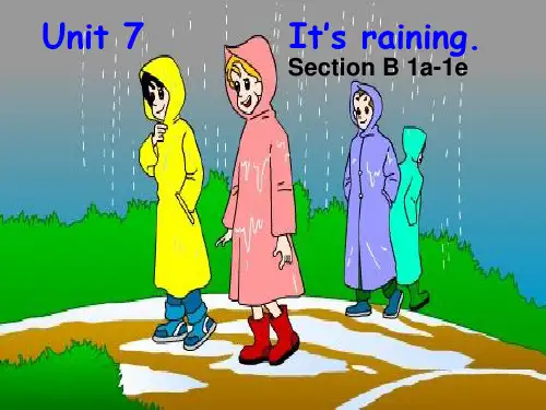 人教英语七年级下册Unit7Section B1a-1e公开课一等奖优秀课件