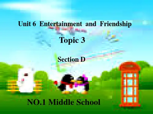 仁爱版九年级英语下Unit6 Topic3 SectionD