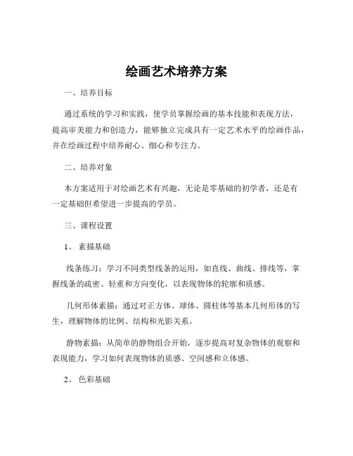 绘画艺术培养方案