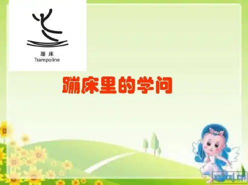 【大象版】--科学五年级上册-6.2《蹦床里的学问》ppt课件2