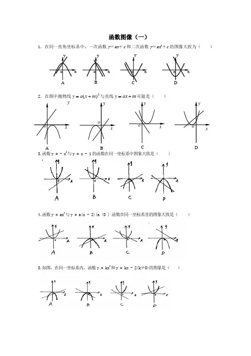 一次函数与二次函数图像