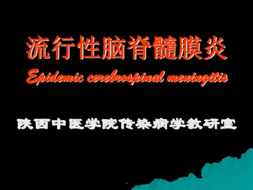 流行性脑脊髓膜炎ppt幻灯片