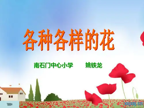 四年级科学下册《各种各样的花》ppt课件