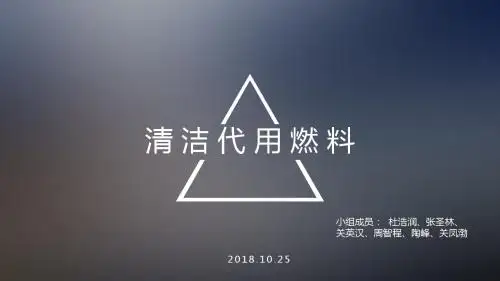 清洁代用燃料ppt