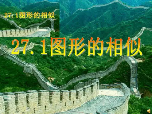 初中数学教师优质课比赛一等奖——图形相似