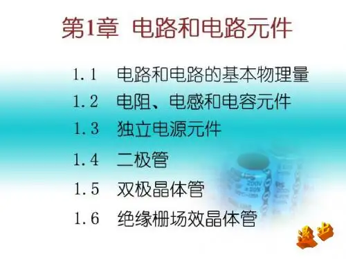 第1章 电路和电路元件