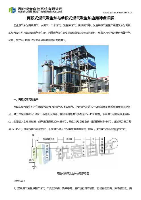 两段式煤气发生炉与单段式煤气发生炉应用特点详解