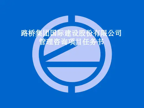 路桥建设公司项目计划书