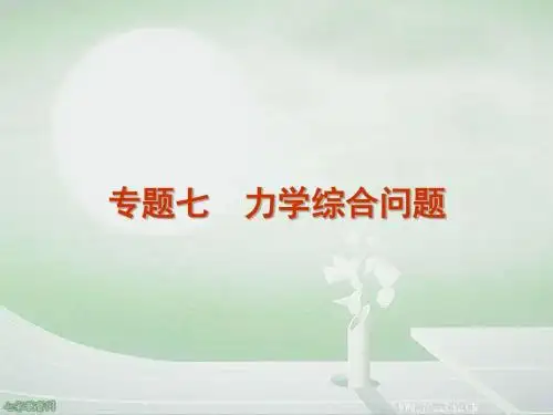 2012届高考物理第二轮专题复习方案课件 力学综合问题要点