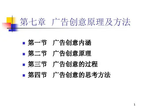 第七章广告创意原理与方法PPT课件
