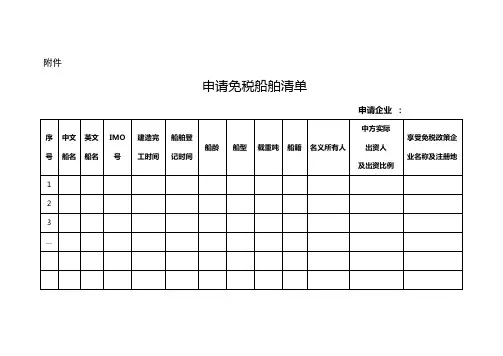 交通运输部关于实施有关中资“方便旗”船回国登记进口税收