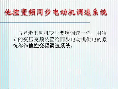 他控变频同步电动机调速系统