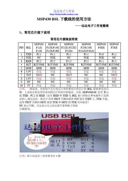 BSL使用说明
