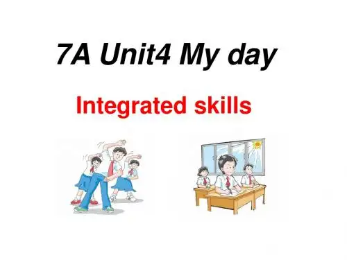 7A Unit 4 My day Integrated skills