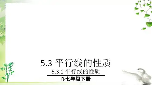 人教版七年级下册数学5.3.1 平行线的性质课件