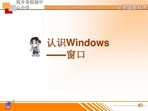 认识Windows窗口