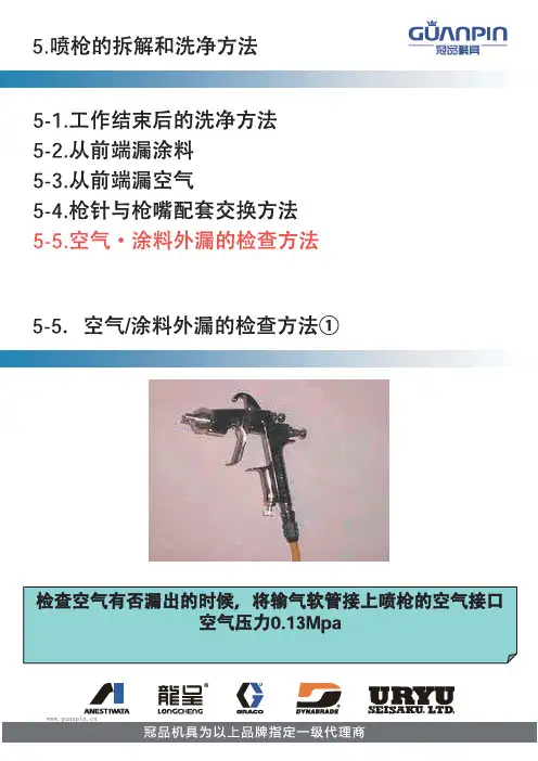 日本岩田空气涂料外漏的检查方法