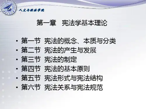 第一章 宪法关系与宪法规范