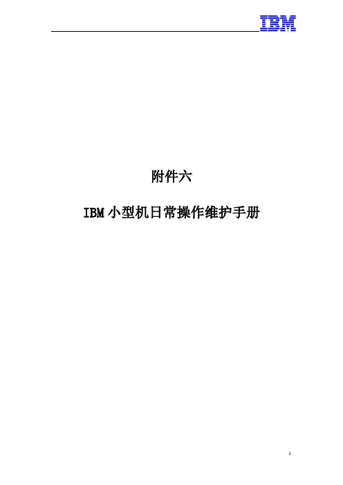 IBM小型机日常操作维护手册