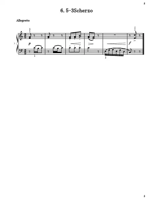 声乐考曲(视唱)Joining the Dots(Book3)6.5-3Scherzo 钢琴谱 原版 正谱 五线谱