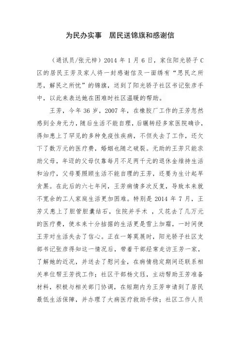 为民办实事