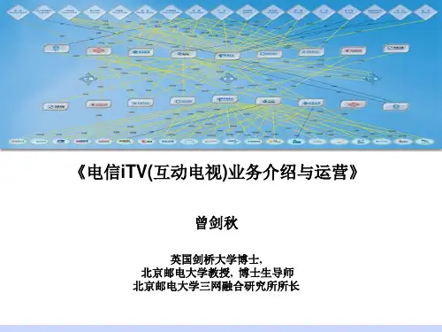 【运营管理】电信ITV业务介绍及运营1023