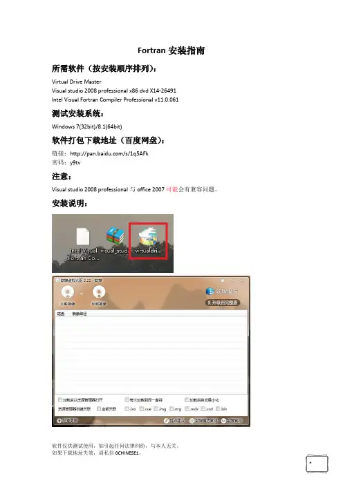 Fortran安装指南