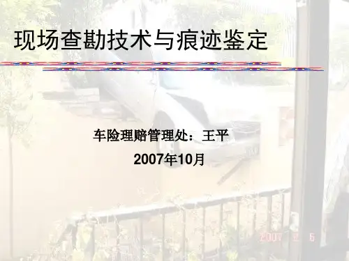 现场查勘技术与痕迹鉴定